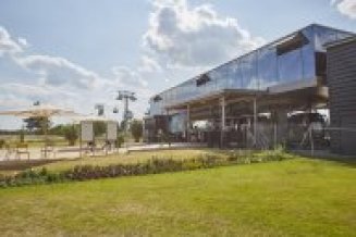 Blick auf das Spinnelli Gelände in Mannheim