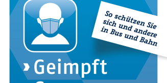 In Bus und Bahn gilt ab heute die 3 G Regelung 