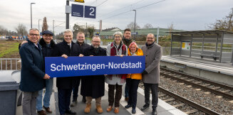 Neuer S-Bahn Haltepunkt Schwetzingen-Nordstadt eingeweiht